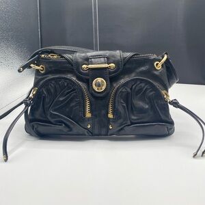 639 Botkier Black leather multi zip bag preloved